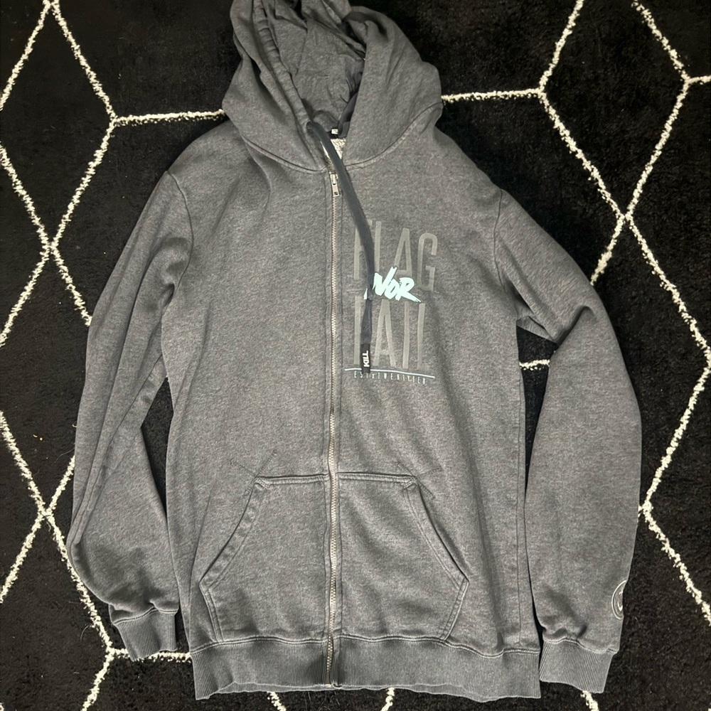 Gray Zip-Up Hoodie
